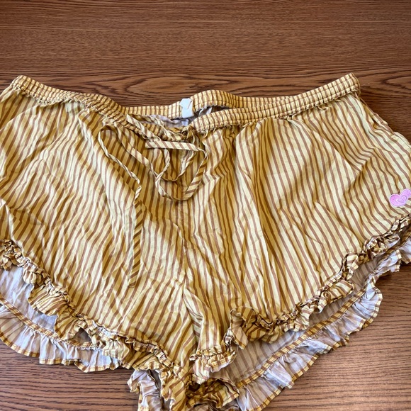 Spell Yellow High Waist Boho Shorts euc - Picture 1 of 10